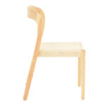 Καρέκλα Tavrine   σχοινί-rubberwood σε φυσική απόχρωση 47x59x78εκ-PK263-000046 - Image 3