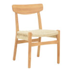 Καρέκλα Eaprine   φυσικό σχοινί-rubberwood 49x53x77εκ-PK263-000047