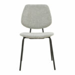 Καρέκλα Pietro   γκρι ύφασμα-πόδι μαύρο μέταλλο 50x53x83εκ-PK264-000007 - Image 4