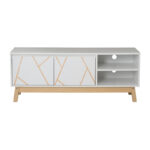 Έπιπλο Τηλεόρασης Aria   λευκό-φυσικό 120x38x47 εκ-PK265-000002 - Image 3