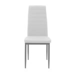 Καρέκλα Parker   μέταλλο-PU λευκό-γκρι πόδι 42x48x98εκ-PK270-000001 - Image 4