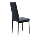 Καρέκλα Parker   PU ανθρακί-μαύρο πόδι 42x48x98εκ-PK270-000002 - Image 2