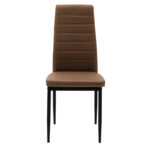 Καρέκλα Parker   PU cappuccino-μαύρο πόδι 42x48x98εκ-PK270-000003 - Image 4