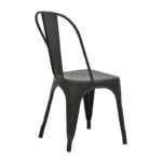 Καρέκλα Utopia   μαύρο ματ μέταλλο 44x44x85εκ-PK270-000009 - Image 2