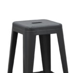 Σκαμπό μπαρ Utopia   μαύρο μέταλλο 42x42x76εκ-PK270-000010 - Image 3