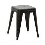 Σκαμπό Utopia   μέταλλο μαύρο 30x30x45εκ-PK270-000018