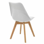 Καρέκλα Gaston   PP-PU λευκό-φυσικό πόδι 53.5x48.5x83εκ-PK271-000001 - Image 2