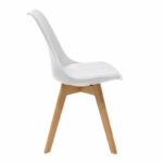 Καρέκλα Gaston   PP-PU λευκό-φυσικό πόδι 53.5x48.5x83εκ-PK271-000001 - Image 3