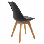 Καρέκλα Gaston   PP-PU μαύρο-φυσικό πόδι 53.5x48.5x83εκ-PK271-000002 - Image 2