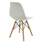 Καρέκλα Julita   PP λευκό-φυσικό πόδι 46x50x82εκ-PK271-000004 - Image 3