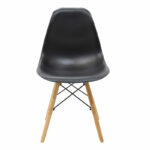 Καρέκλα Julita   PP μαύρο-φυσικό πόδι 46x50x82εκ-PK271-000005 - Image 4