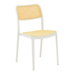 Καρέκλα Westley   pp φυσικό-λευκό  55x47x81εκ-PK292-000001