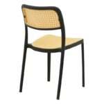 Καρέκλα Westley   pp φυσικό-μαύρο 55x47x81εκ-PK292-000002 - Image 2