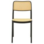 Καρέκλα Westley   pp φυσικό-μαύρο 55x47x81εκ-PK292-000002 - Image 4