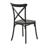 Καρέκλα Crossie   pp μαύρο 51x48x90εκ-PK292-000008 - Image 2