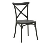 Καρέκλα Crossie   pp μαύρο 51x48x90εκ-PK292-000008