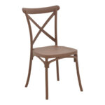 Καρέκλα Crossie   pp μόκα 51x48x90εκ-PK292-000009
