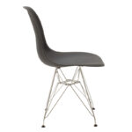 Καρέκλα Adelle   PP μαύρο-inox πόδι 46x55x81εκ-PK292-000012 - Image 3