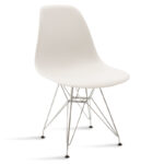 Καρέκλα Adelle   PP λευκό-inox πόδι 46x55x81εκ-PK292-000013