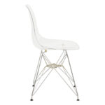 Καρέκλα Adelle   PP διάφανο-inox πόδι 46x55x81εκ-PK292-000014 - Image 3