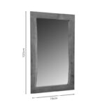 Καθρέπτης Mirdeo Inart ανοιχτό καρυδί μασίφ mango ξύλο 70x3x120εκ-PK293-000006 - Image 3
