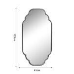 Καθρέπτης Farous Inart χρυσό μέταλλο 61x3x122εκ-PK295-000015 - Image 2