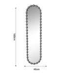 Καθρέπτης Baris Inart χρυσό μέταλλο 40x4.5x160εκ-PK295-000017 - Image 2
