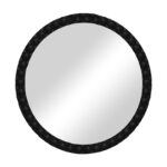 Καθρέπτης Mebel Inart μαύρο pp Φ60x3.5εκ-PK298-000007