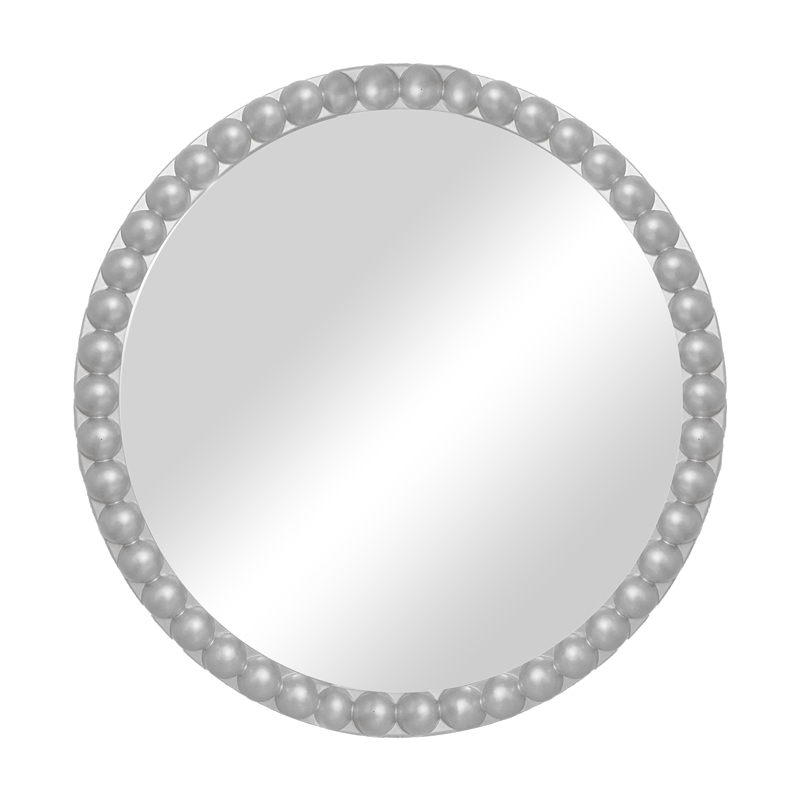 298-000009 Καθρέπτης Mebel Inart ασημί pp Φ60x3.5εκ-PK298-000009 - Image 1