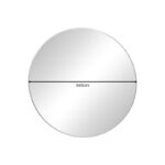 Καθρέπτης Nhaos Inart ασημί αλουμίνιο Φ60x2.5εκ-PK298-000015 - Image 2