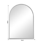 Καθρέπτης Mirrory Inart ασημί αλουμίνιο 50x2.5x80εκ-PK298-000021 - Image 2