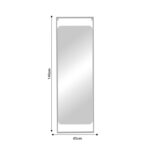 Καθρέπτης Piza Inart λευκό μέταλλο 45x2x140εκ-PK298-000029 - Image 2