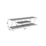 Έπιπλο τηλεόρασης Tars   οακ-μαύρο 120x30x33εκ-PK304-000003 - Image 4