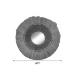 Καθρέπτης Krava Inart φυσικό ψάθα Φ77x3εκ-PK309-000007 - Image 2