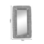 Καθρέπτης Meison Inart φυσικό ψάθα 132x4x73εκ-PK309-000009 - Image 3