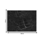 Επιφάνεια τραπεζιού Saran   τ.Werzalit μαύρο μαρμάρου 120x80εκ-PK310-000030 - Image 2