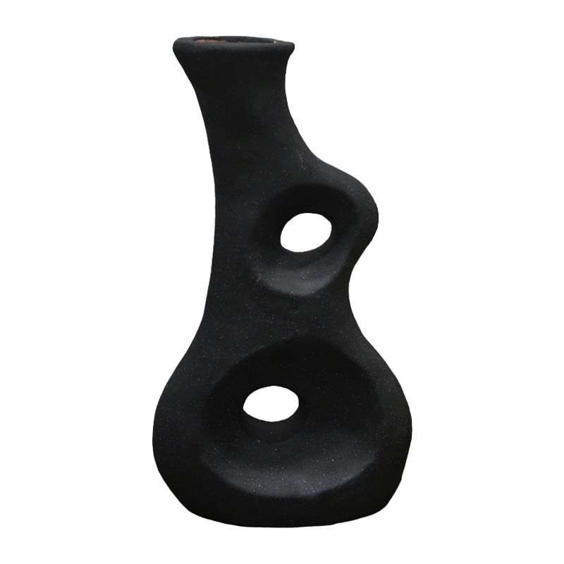 312-000013 Επιτραπέζιο διακοσμητικό Falic Inart μαύρο terracotta 20x10x38εκ-PK312-000013 - Image 1