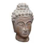 Επιτραπέζιο διακοσμητικό βούδας Rolia Inart γκρι terracotta 16x16x28εκ-PK312-000014