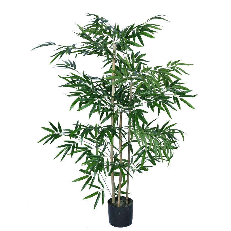 316-000018 Διακοσμητικό φυτό Bamboo σε γλάστρα Inart πράσινο pp Υ130εκ-PK316-000018 - Image 1