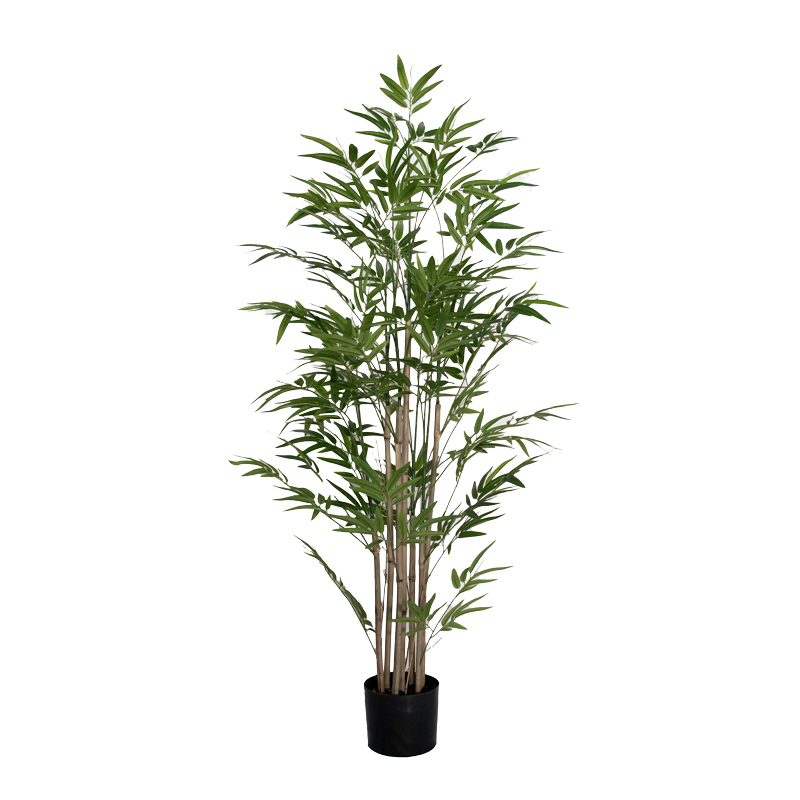 316-000019 Διακοσμητικό φυτό Bamboo I σε γλάστρα Inart πράσινο pp Υ150εκ-PK316-000019 - Image 1