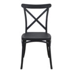 Καρέκλα Crossie   pp σε μαύρη απόχρωση 38x46.5x82εκ-PK326-000013 - Image 4