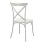 Καρέκλα Crossie   pp σε λευκή απόχρωση 38x46.5x82εκ-PK326-000014 - Image 2