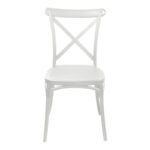 Καρέκλα Crossie   pp σε λευκή απόχρωση 38x46.5x82εκ-PK326-000014 - Image 4