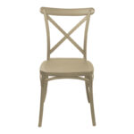 Καρέκλα Crossie   pp σε απόχρωση cappucino 38x46.5x82εκ-PK326-000016 - Image 4