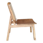 Καρέκλα Viborg   φυσικό teak ξύλο-φυσικό rattan 60x75x87εκ-PK335-000003 - Image 3