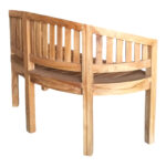 Παγκάκι διθέσιο Coren   φυσικό teak ξύλο 130x61x87εκ-PK335-000006 - Image 2