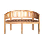 Παγκάκι διθέσιο Coren   φυσικό teak ξύλο 130x61x87εκ-PK335-000006 - Image 3