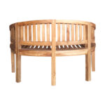 Παγκάκι διθέσιο Coren   φυσικό teak ξύλο 130x61x87εκ-PK335-000006 - Image 4