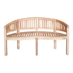 Παγκάκι τριθέσιο Coren   φυσικό teak ξύλο 150x61x87εκ-PK335-000007 - Image 4