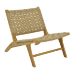 Καρέκλα Foldere   φυσικό teak ξύλο-σχοινί 65x78x68εκ-PK336-000011